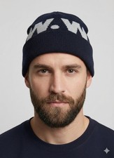 Wood Wood Merino Beanie blau