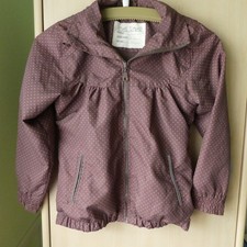 Regen Jacke Kinder Gr. 128 Braun