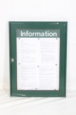 Schaukasten Metall Rahmen Infokasten 80cm x 60cm Vitrine Informationstafel 