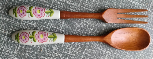 Salatbesteck ceramica toscana - ceramica,