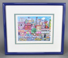 Charles Fazzino 3-D Going Uptown signiert limitiert New York USA Pop Art AG114