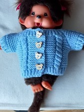 Monchichi Kleidung Weste blau