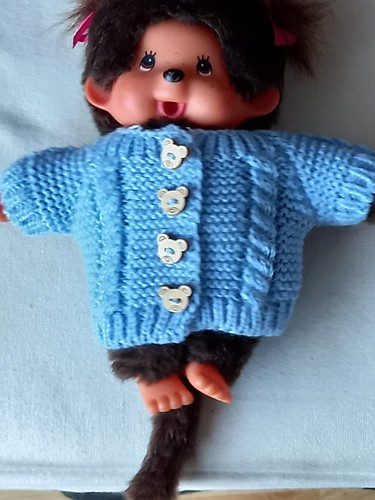 Monchichi kleidung weste blau - monchichi,