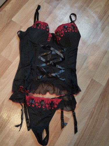 Korsage set natalia - korsage-set, schwarz