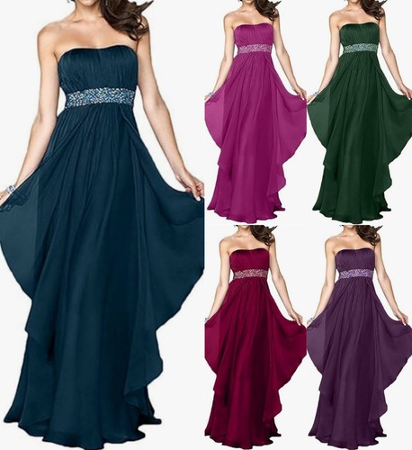 Damen langes chiffon - ,