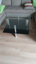 Glastisch 90x90x45 CM Couchtisch