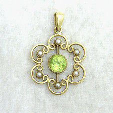 Anhänger 9 kt Gold orange