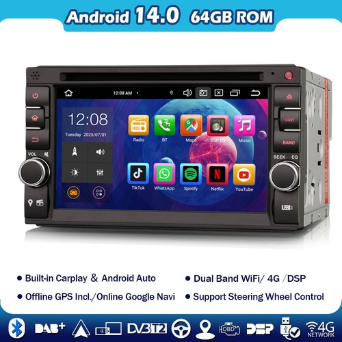 64gb android doppel din - 4+64gb, 14
