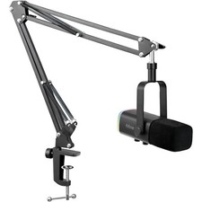 FIFINE XLR Streaming Mikrofon mit Arm USB Dynamisch Microphone Gaming PC Podcast