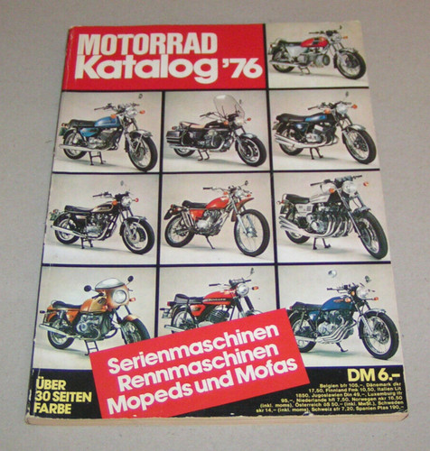Motorradkatalog 1976 ausgabe - motorradkatalog,
