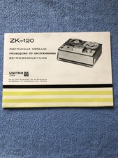 DDR Hersteller Unitra Polen, Betriebsanleitung Tonband ZK—120