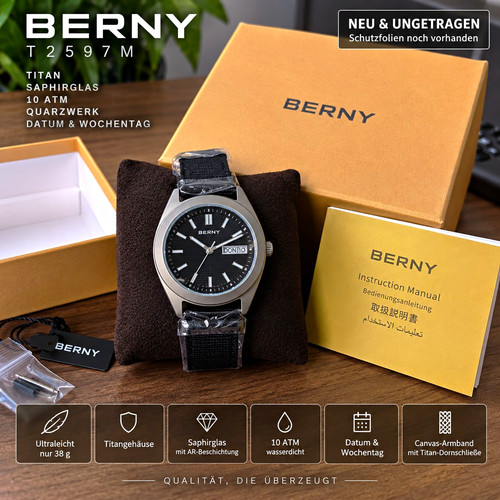 Berny t2597m titan herren - titan,