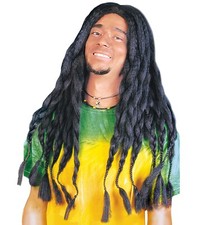 JAMAIKA DREADLOCKS RASTA PERÜCKE Karneval Fasching Rastaperücke Rastaman Kostüm