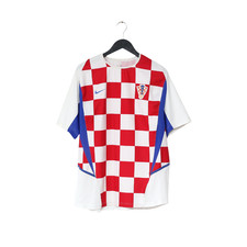 2002/04 Kroatien Vintage Nike Home Football Shirt (M) World Cup 2002