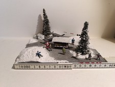 Busch Diorama, " Winterzauber mit Flugzeug" , ohne OVP , 1:87