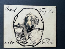Otto Dill - Löwe - Original