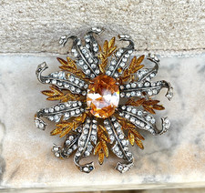 Weihnachtsstern Blume Brosche