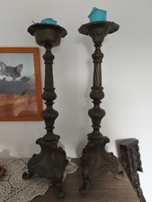 Set Bronze Kerzenständer Und