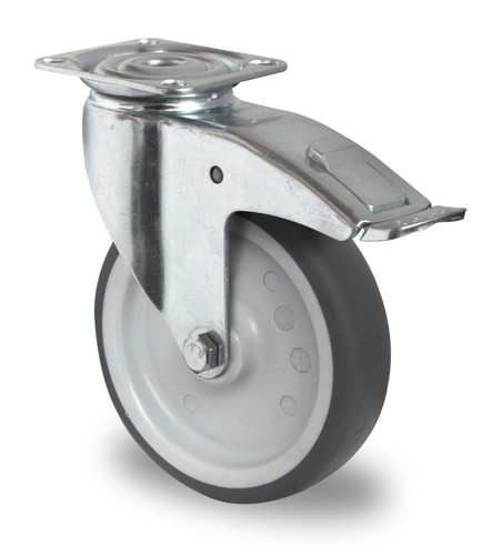 Apparaterolle gummi grau 125 - grau,