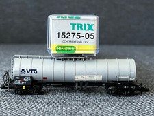 Spur N Minitrix 15275-05 VTG Chemie-Kesselwagen silbern 4-achs. Epoche 5 KKK OVP