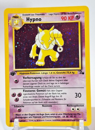 Pokemon karte hypno - 1., edition