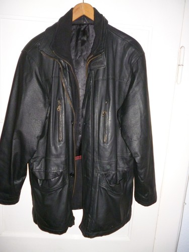 Herrenlederjacke schwarz