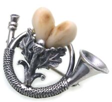 Grandel Brosche Jagdhorn