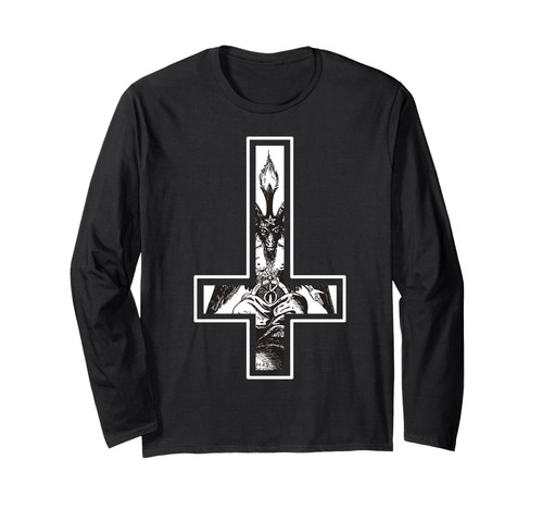 Umgedrehtes kreuz langarmshirt - umgedrehtes,