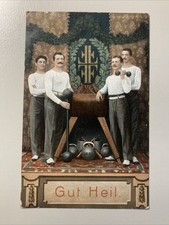 ~1920 alte AK Gewichtheber Gasthof Zur alten Burg Weidenau Siegen / Siegerland