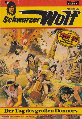 Schwarzer wolf der - der, tag