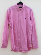 Polo Ralph Lauren Herren Hemd Langarm Rosa Gr. 42 16,5 Custom Fit Freizeithemd