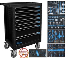 Güde Werkstattwagen GW7 Black Line 226-tlg. Rollwagen Werkzeug Werkzeugwagen