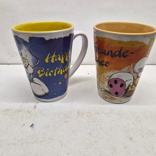 Diddl tasse becher mit - 2x,