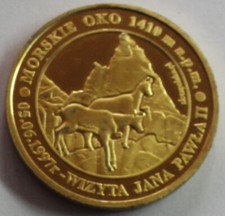 Polen  Medaille 1997- Morskiee Oko-  Lana Pawla II PP/Proof +;Münztasche