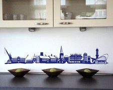 Wandtattoo rostock skyline - wandtattoo,