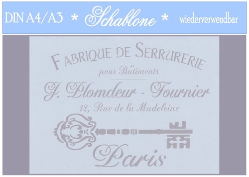 Schablone-Vintage-Shabby-A4-A3