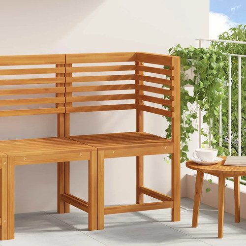 Gartenstuhl braun massivholz - braun,