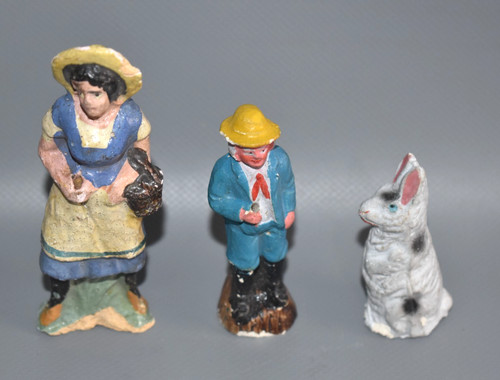 Massefigur hase bauernfrau - hase,