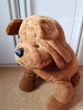 XXL Hund Faltenhund Shar-Pei Hund Kuscheltier Stofftier  Gesamtlänge ca 70cm