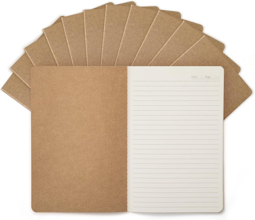 12er set notizbuch - 12er, liniert