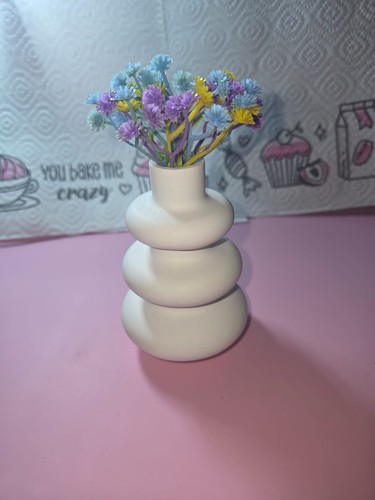 Kleine vase weiß - weiß, mit