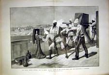 Alter antiker Druck Soudan