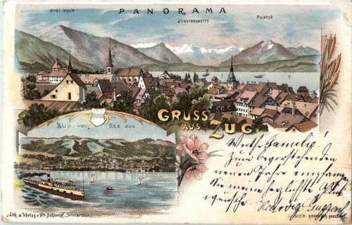 Gruss aus zug - litho, -153318