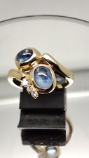 Goldschmiede Saphir-Brillantring Damenring 18 Karat Gold,750er,Größe 54,5
