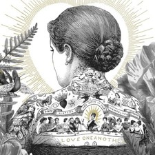 3 lose Servietten ~  Frau mit Tattoos Rücken Menschen Kunst Liebe schwarz weiß