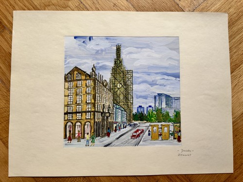 Orig aquarell dresden altmark - aquarell,