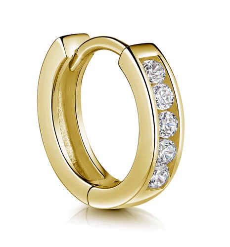 Echt gold single creole - gold, single-