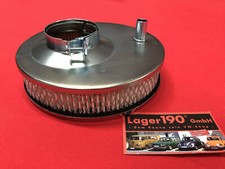 VW Käfer Bus T1 T2 Chrom Sport-Luftfilter, rund, sehr niedrig 40mm Typ1 (45-550)