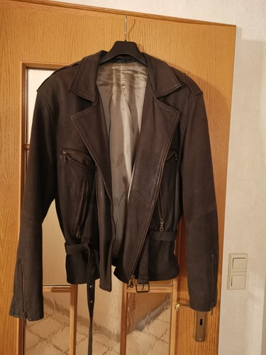 Lederjacke canda braun mit - lederjacke,