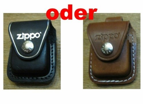 Original zippo echt - echt, leder